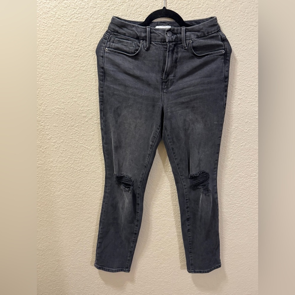 Good American Distressed Skinny Jeans